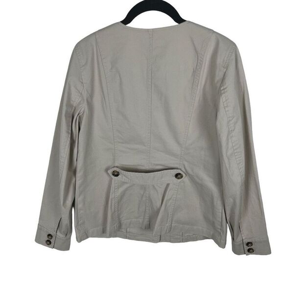 Talbots khaki button down jacket- size 4 - Picture 3 of 6